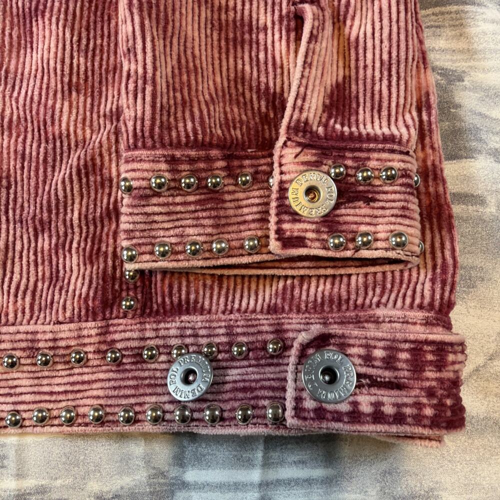 POL Pink Studded Corduroy Jacket Coat Shacket Western Vintage Gift Women’s XL 1X - Picture 11 of 16